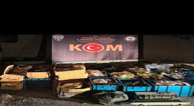 1.7 ton kaçak nargile tütünü ele geçirildi