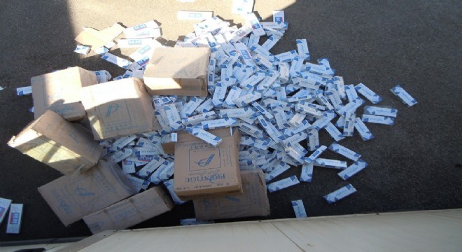 11 bin 500 paket kaçak sigara ele geçirildi