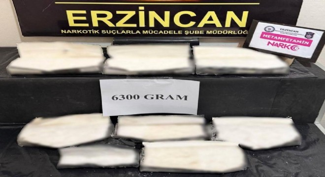 6 kilo 300 gram metamfetamin ele geçirildi