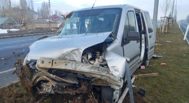 Erzurum - Eleşkirt yolunda kaza: 1 ölü, 6 yaralı
