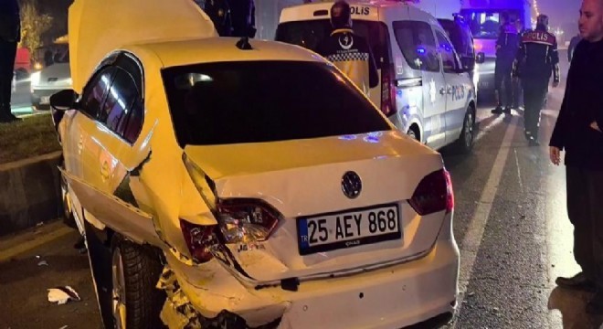 Erzurum - Tortum yolunda zincirleme kaza