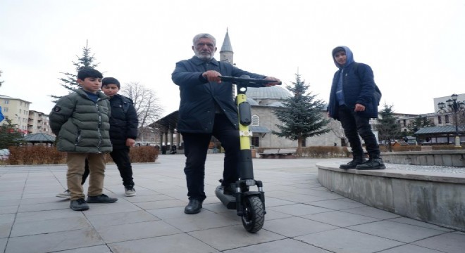 Erzurum da scooterlar yollara çıktı