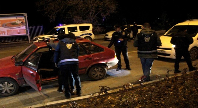 Erzurum polisinden gece yarısı  huzur  uygulaması