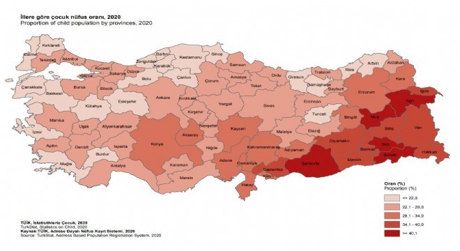 Erzurum Çocuk Nüfus verileri açıklandı