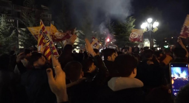 Erzurum’da GS taraftarının galibiyet coşkusu
