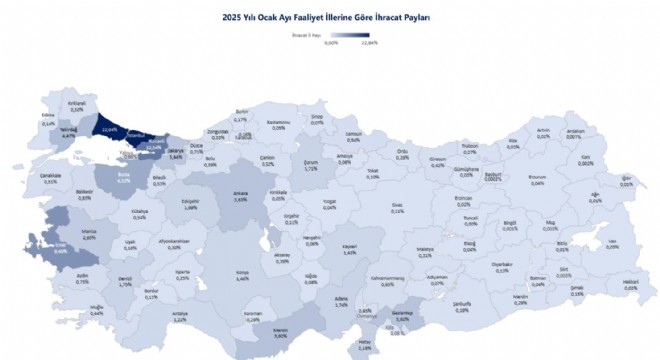 Erzurum’dan Ocak ayında 21 ülkeye ihracat