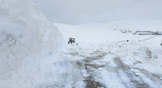 Kırsalda karla devam eden mücadele