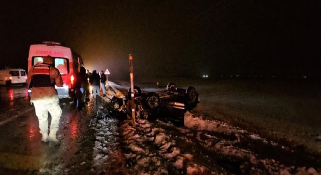 Muş-Erzurum yolunda kaza: 2 yaralı