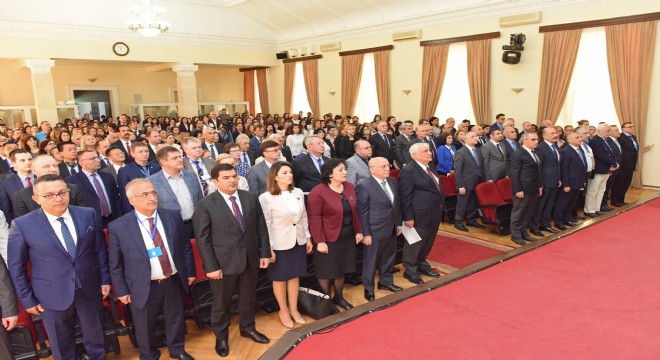 Rektör Çömaklı Azerbaycan da Düzenlenen  Haydar Aliyev: Çok Kültürlülük ve Hoşgörü İdeolojisi  Konulu Konferansa Katıldı