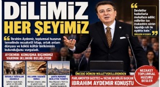 Aydemir: Dilimiz her şeyimiz
