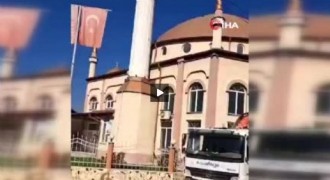 Camiden yapılan terörist başı anonsu viral oldu