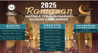 Hatimle teravih kılınacak camiler açıklandı