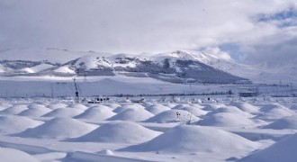 Palandöken’de kar yarım metreyi aştı